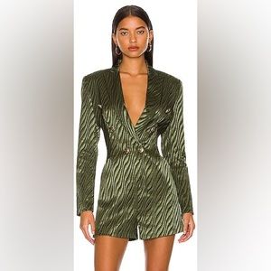 Retrofete - Jana Romper in Green $475 size small